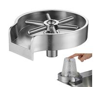 Sink Bottle Washer Supplies, 140*70mm Bottle Washer for Sink, Automatic Bar Washing Machine Stainless Steel Sink Glass Cup Rinsing Machine, Spraying Automaton