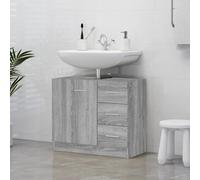 Sink Cabinet Bathroom Storage Cupboard Vanity Unit Engineered Wood vidaXL