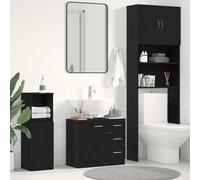 Sink Cabinet Bathroom Storage Cupboard Vanity Unit Engineered Wood vidaXL