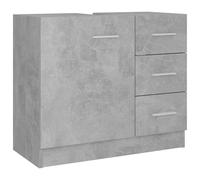 Sink Cabinet Bathroom Storage Cupboard Vanity Unit Engineered Wood vidaXL