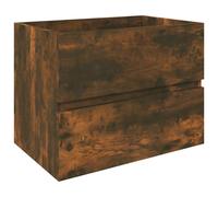 Vidaxl Sink Cabinet Smoked Oak 60X38.5X45 Cm Engineered Wood