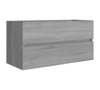 vidaXL Sink Cabinet White Engineered Wood Home Washroom Bathroom Cupboard