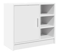 vidaXL Sink Cabinet Vanity Unit Storage Cupboard Smoked Oak Engineered Wood