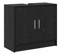 vidaXL Bathroom Cabinet Black Oak 63 x 29 x 55 cm Engineered wood