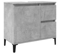 vidaXL Sink Cabinet Vanity Unit Storage Cupboard Concrete Grey Engineered Wood