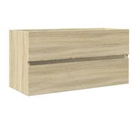 Sink Cabinet Vanity Unit Storage Cupboard Sonoma Oak Engineered Wood vidaXL