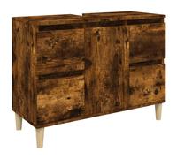 Sink Cabinet Vanity Unit Storage Under Sink Cabinet Engineered Wood vidaXL