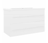 Sink Cabinet with Built-in Basin Bathroom Sink Unit Engineered Wood vidaXL