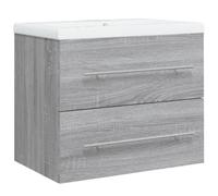 Sink Cabinet with Built-in Basin Bathroom Sink Unit Engineered Wood vidaXL