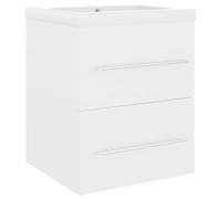 Sink Cabinet with Built-in Basin Bathroom Sink Unit Engineered Wood vidaXL