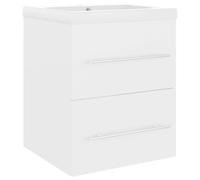 Sink Cabinet with Built-in Basin Bathroom Sink Unit Engineered Wood vidaXL