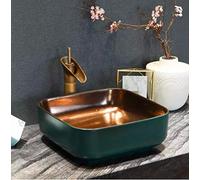 Sink Ceramic Above Counter Vessel Sink with Faucet Pop-Up Drain Multicolor Multiple Sizes(B)