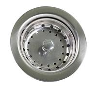 Sink Drain Assembly, Stainless Steel Kitchen Strainer, Anti-Clog Removable Drain Stopper, Food Waste Management Plug, Sturdy, for Home Bar Accessory, Leftover Disposal Tool