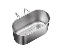 Sink Drain Basket Stainless Steel Rack Food Drainer Organizer Baskets Hollow Storage Kitchen Draining Holder Natural Color