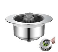 Sink Drain for Kitchen, Odour-Proof Kitchen Sink Plug with Smooth Handle, Universal | Removable Filter for Bathroom or Kitchen Prevents Clogs