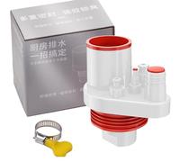 Sink Drain Pipe Kit,Kitchen Sink Plumbing Kit | Sewer Adapters for Laundry Room Piping Shower Bathtub Commercial RV Outdoor Bathroom Residential