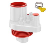 Sink Drain Pipe Kit | Kitchen Sink Plumbing Kit - Sewer Attachments for RV Commercial Residential Laundry Room Piping Basement Floor Shower