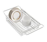 Sink Drain Shelf, Metal Mesh Basket, Telescopic Storage Shelf, Sink Accessories, Kitchen Drain Shelf for Home, Kitchen in the Sink, Sponge Holder, Drain Shelf, Washbasin, Storage Skirt, Wire Basket