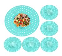 Sink Drain Strainer - 6 Piece Anti-Clogging Hair Catcher Basket | Sink Strainer Kitchen Drain - for Debris Peels Food Scraps Cooking Waste Rv Home