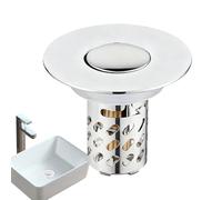 Sink Drain Strainer, Hair Catcher for Shower Drain, Sink Stopper Cover with Baket, Draining Filter for Bathroom Floor Basin Tub Laundry Room RV Balcony, Home and Apartment, 2.8 cm