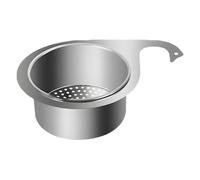 Sink Drain Strainer, Stainless Steel Waste, Compact Goosene-Shells, Multifunctional Corner Filter for Laundry, Kitchen Basket Holder with Smooth Flow Management Supply Support