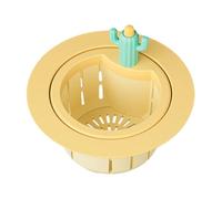 Sink Drain Strainer Stopper - Cute Cactus Kitchen Sink Filter with Gasket - Food Catcher Basket Filter, Anti-Clogging for Efficient Sink Draining in Kitchen Sinks