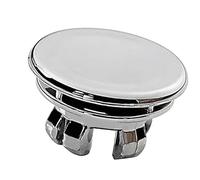 Sink Edge Overflow Cover: Vanity , Hole Cover | Polished Chrome Finish Insert, Overflow Plug Cover