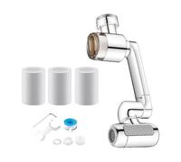 Sink Faucet Extender | 15.5x5.5cm, Splash Proof Rotating Copper | Sink Water Filter Faucet Aerator | for Home Kitchen Bathroom Bathtub Office Hotel Restaurant Washing Cleaning