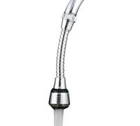 Sink Faucet Extender - 5.51x1.38in Adjustable Spray Attachment, Flexible 360 Rotation Nozzle, Splash Resistant Water Saver, Quick Fit Connector | Kitchen Bathroom Tap Accessory for Dishwashing Hand