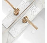 Sink Faucet Mat Fast Water Absorber - Non-Slip Stone Drying Tray | Diatomite Splash Guard for Kitchen & Bathroom | Sturdy Drip Catcher with Easy Cleaning Feature