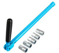 Sink Faucet Valve Repair Tool with Socket Wrench and 5 Sockets Ranging from 8mm to 12mm for Plumbing Work