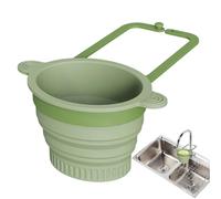 Sink Filter Basket, Collapsible Silicone Kitchen Utensils Wall Mountable | Sink Food Filter | Salad Mixing Food Cleaning Kitchen Preparation Camping Tomato