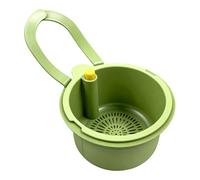 Sink Food Catcher, Sink Strainer Basket, Nlsqw Food Catcher Si-nk Drain Basket, Kitchen Self-Cleaning Filter, Multifunction Hanging On The Tap, for Home Kitchen Garbage Leftovers (Green)