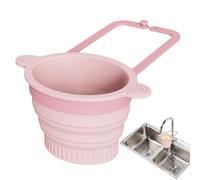 Sink Food Catcher - Wall Mounted Collapsible Silicone Kitchen Utensils - Kitchen Sink Drain Strainer Basket,For Salad, Food Mixing, Cleaning, Cooking, Preparation, Camping, Refrigerator, Faucet