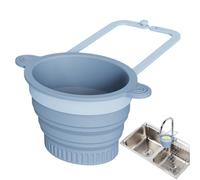 Sink Food Catcher | Wall Mounted Silicone Foldable Accessories | Kitchen Sink Drain Strainer Basket | For Food Preparation Salad Berries Mixing Cleaning Cooking Camping Strawberry Tomato