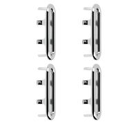 Sink Hole Overflow Cover - 4 Pieces Sink Bathtub Overflow Ring, Oval Replacement Drain Hole Cap | Bathroom Drain Plugs, Bathroom Drain Plugs, Overflow Drain Cover for Wasc