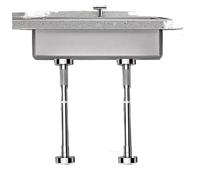 Sink Legs, Adjustable Sink Support Telescopic Sink Brackets, Drill Free Undermount Hand Support Legs, Stainless Steel Repair Rod