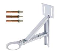 Sink Mounting Brackets - Heavy Gauge Zinc, Plated Set, Nine to Twelve Point Five Inch Span, Countertop Locking Hardware, Stone Adhesive Backup Clip | Wall Secure Screw Pack Farmhouse Commercial Use