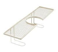 Sink Organizer - Sturdy Iron Frame 50x11x11cm, Versatile Over Sink Shelf, Practical Drain Holder Without Drill, Efficient Commercial Hotel Accessory | For The