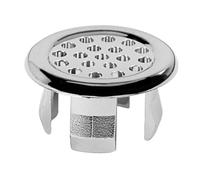 Sink Overflow Cap Chrome,Sink Overflow Ring Hole Round Basin Trim Drain Cap Cover for Kitchen & Bathroom Basin Bathtub