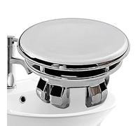 Sink Overflow Cap PP Electroplated 22-24mm | Double Layer Round Overflow Hole Cover Ring | Bathroom Basin Decorative Sink Overfllow Insert For Home, Hotel, And Washroom Use