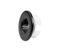 Sink Overflow Cover, Basin Sink Overflow Rings Replacement Insert Hole Trim Cap Ring Bathroom Kitchen Black Brass Basin Drain Cover Hole Insert in Round Sink Hole Caps for Bathbub