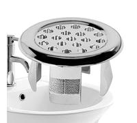 Sink Overflow Cover - Bathroom Basin Overflowing Hole Ring Insert | Electroplated PP Sink Overflow Cap Replacement for Washbasin, Kitchen Sinks, Hotel, and Home Decoration