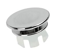 Sink Overflow Cover - Bathroom Basin Overflowing Hole Ring Insert | Electroplated PP Sink Overflow Cap Replacement for Washbasin, Kitchen Sinks, Hotel, and Home Decoration