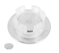 Sink Overflow Cover Ring Stainless Steel for Bathroom Washbasins | Silver Polished Finish, Fits 22 to 24mm Apertures, Quick Installation for Homes, Kitchens and Commercial Restroom Retrofits
