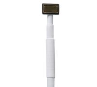 Sink Overflow Pipe: Square Interface Drain Hose, Flexible Extendable Discharge Line, Household Plumbing Accessory | Adjustable Maintenance Utility D