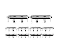 Sink Overflow Ring 24/1x Wash Basin Overflow Ring for Kitchen Bathroom Trim Bath Drain Cap Replacement Chrome Hole Cover Plug Accessory(Type 7,24PCS)