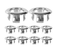 Sink Overflow Ring 24/1x Wash Basin Overflow Ring for Kitchen Bathroom Trim Bath Drain Cap Replacement Chrome Hole Cover Plug Accessory(Type 1,4PCS)