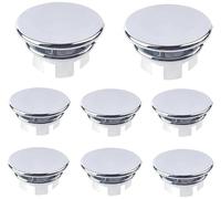 Sink Overflow Ring,8 Pcs Stainless Sink Overflow Cover,Basin Trim Drain Cap Cover,Round Overflow Hole Cover,For 22-24mm Holes, Holes Sink, Bathroom, Kitchen