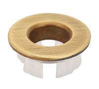 Sink Overflow Ring Brass Round Overflow Cover Insert in Hole Spares for Bathroom Kitchen Basin(Bronze)